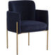 Richie Antique Brass / Danny Navy Dining Armchair